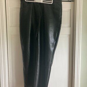 Aritzia Wilfred Melina Leather Black Pants